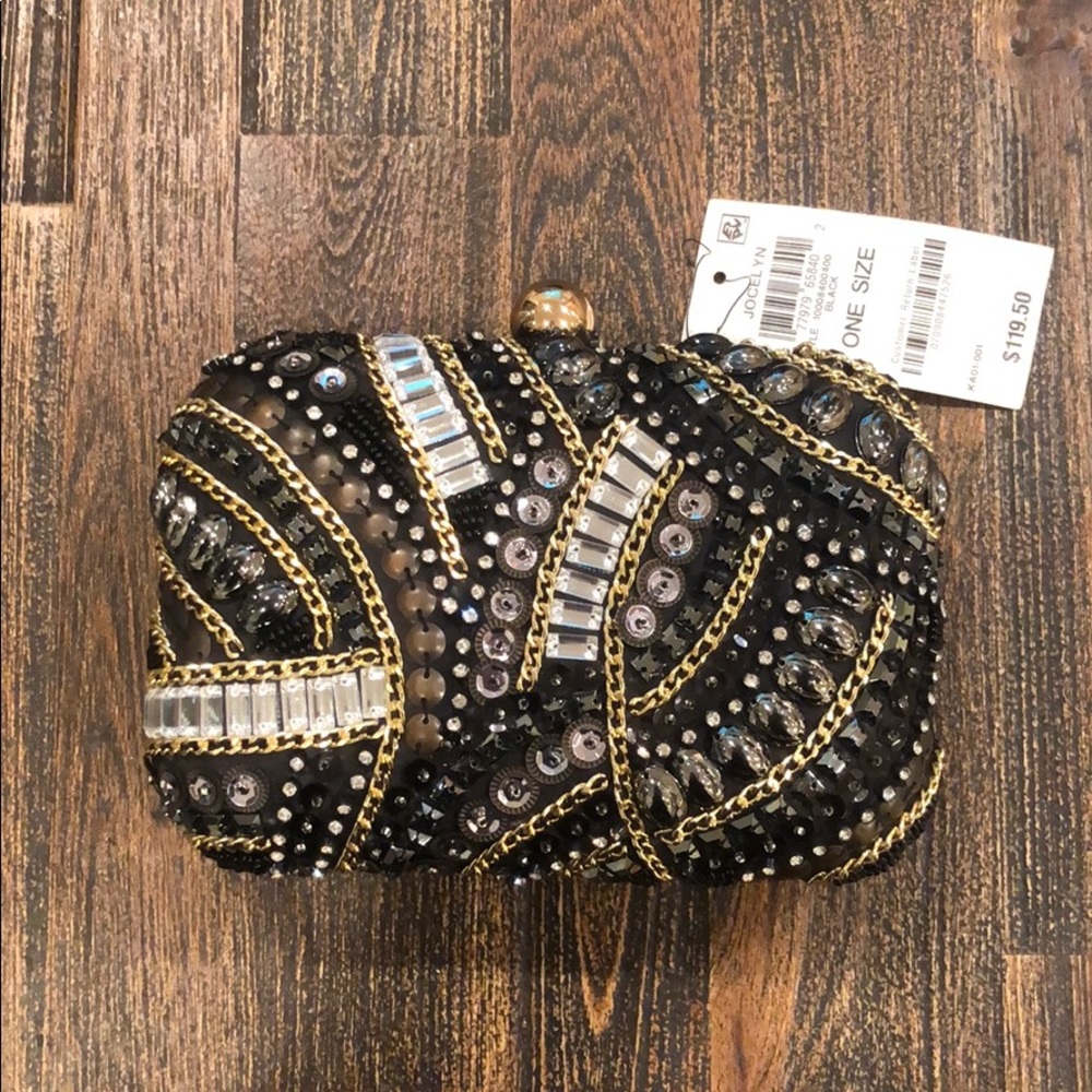 INC Jocelyn Clutch One Size Black NWT
